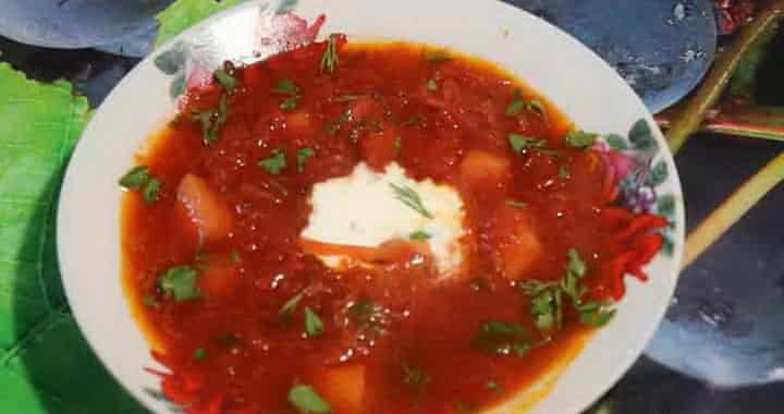 Борщ без мяса