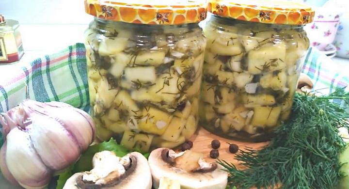Маринованные кабачки "Как грузди"