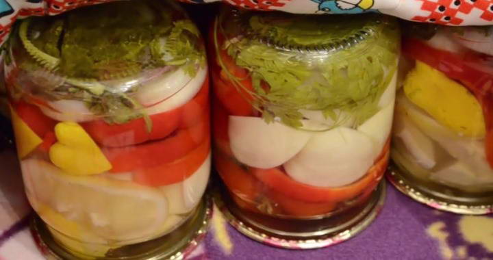 Маринованные патиссоны