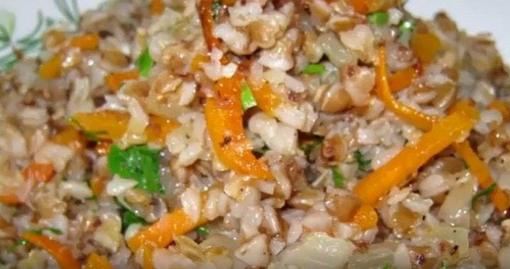 Гречка с овощами
