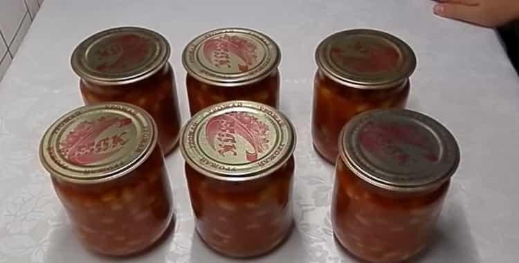 Фасоль с овощами