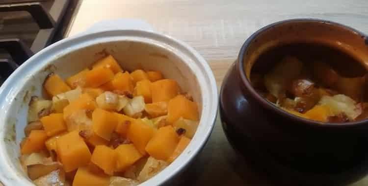 Тыква с яблоками