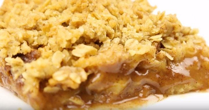 Десерт из яблок с карамельным вкусом