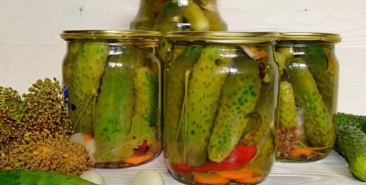 Острые маринованные огурцы