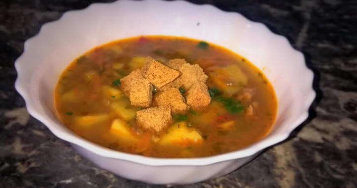 Суп из чечевицы с курицей
