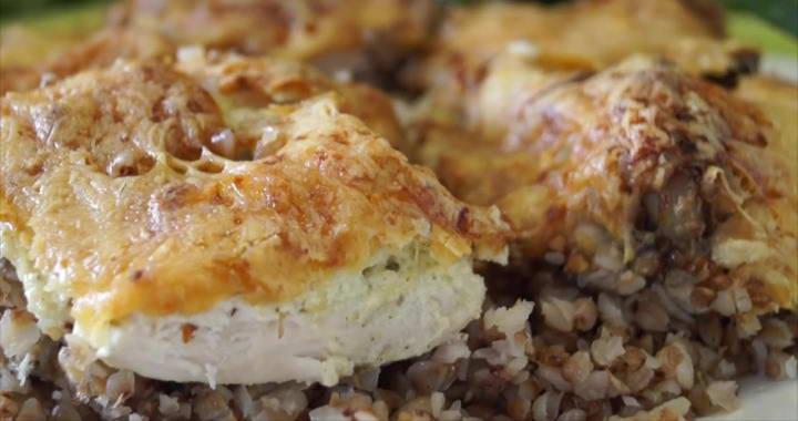 Гречка с курицей в духовке