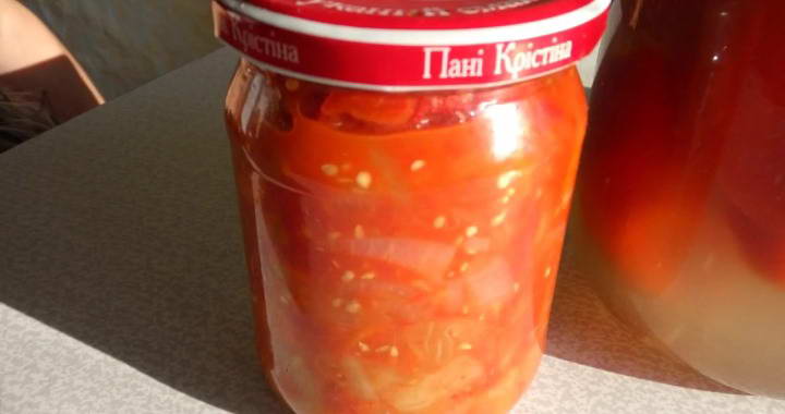Консервирование салата из перца