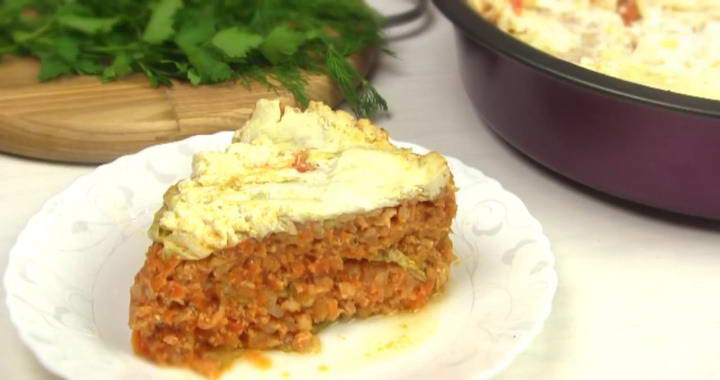 Ленивые голубцы с пекинской капустой