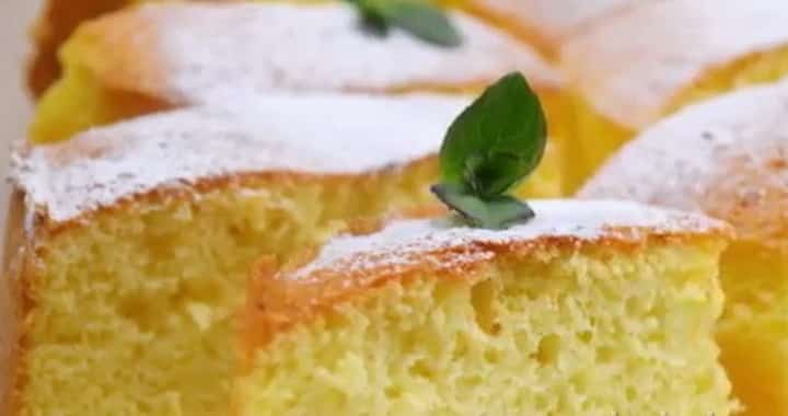 Ароматный лимонный бисквит