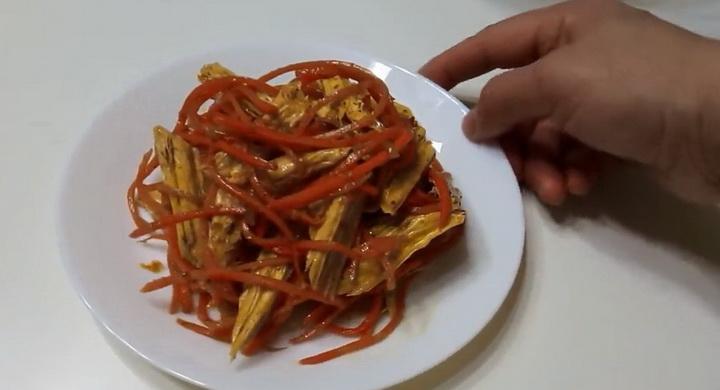 Соевая спаржа по-корейски