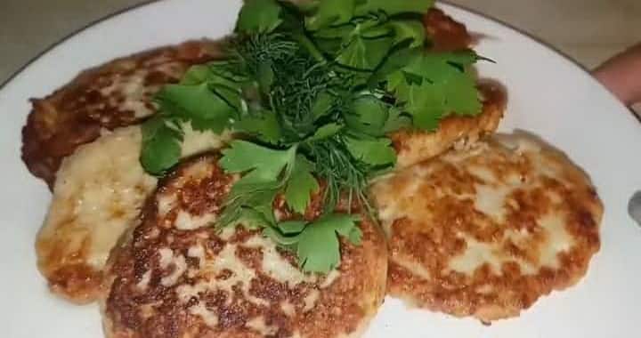 Оладьи из куриного фарша