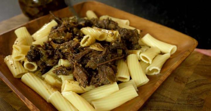 Макароны по-флотски с домашней тушенкой