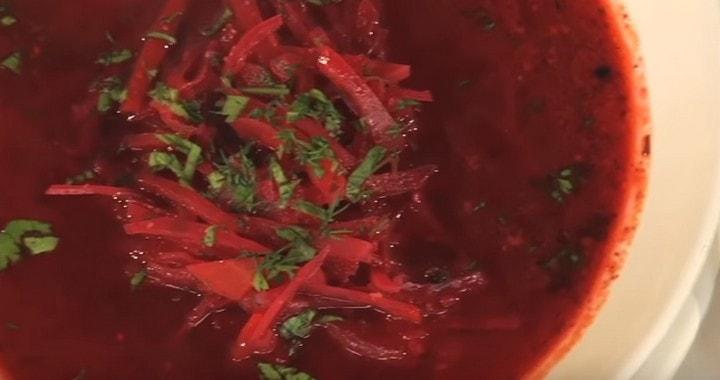 Любимый борщ с пампушками