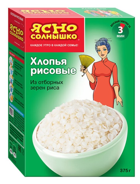 каша из рисовых хлопьев на молоке