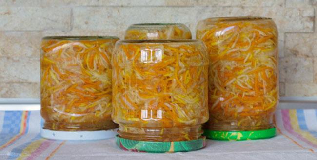 Поэтапный рецепт салата из кабачков по-корейски