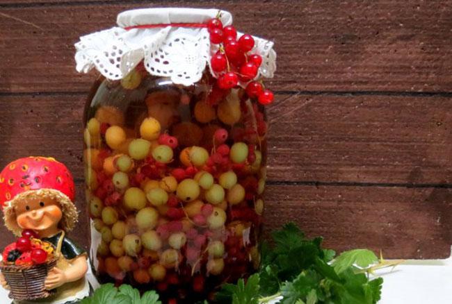 Поэтапный рецепт приготовления компота из крыжовника