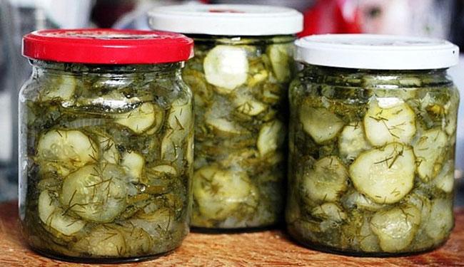 Хранение салата из огурцов Нежинский