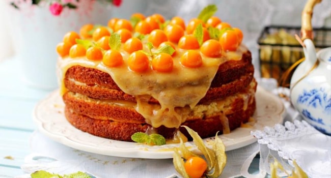 Так выглядит Торт с лимонным курдом