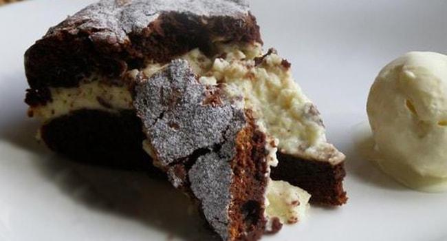 Вкусный шоколадный торт на кефире с сырным кремом