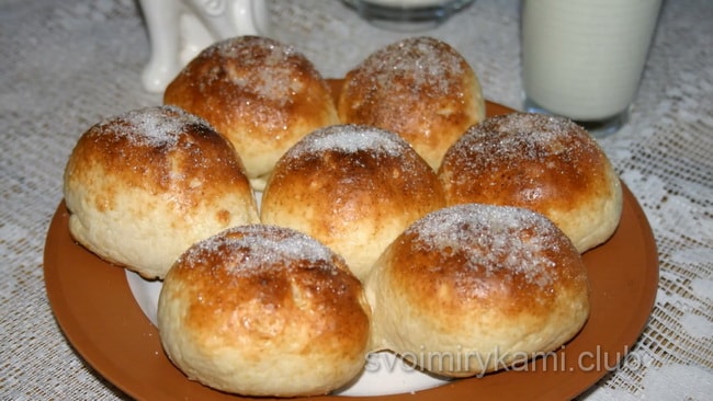 вкуснейшие булочки с творогом.