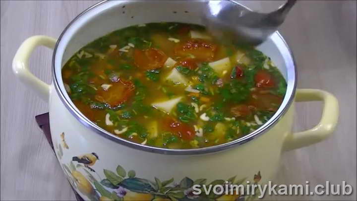 суп с фасолью