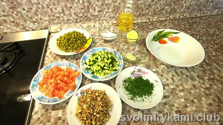 нарезаем овощи кубиками