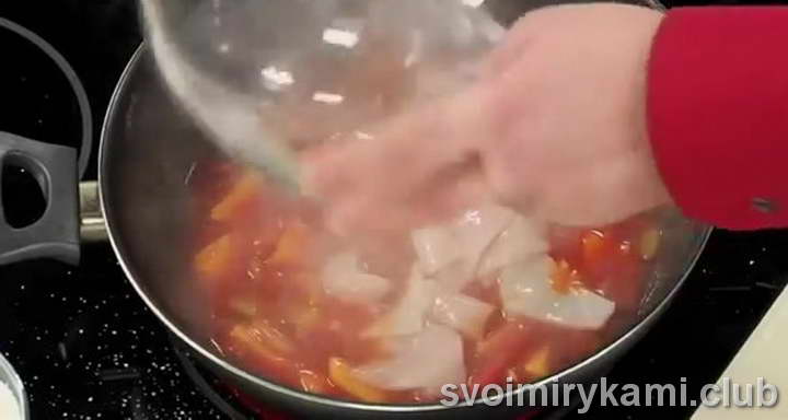 выкладываем кусочки кальсаров